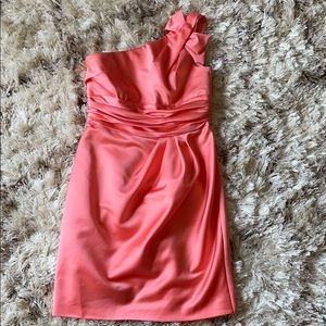 David’s Bridal Style #84333 Size 8 Coral Dress